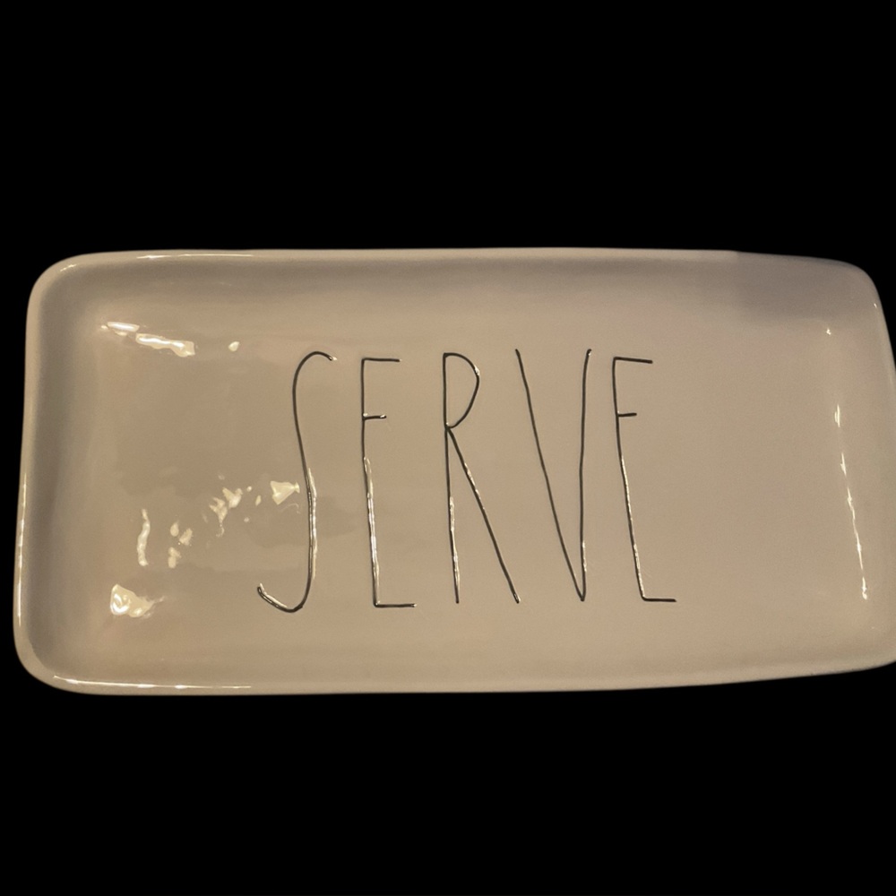 SERVE platter. 14” X 7”
